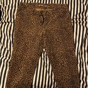 Leopard pixie capris from old navy